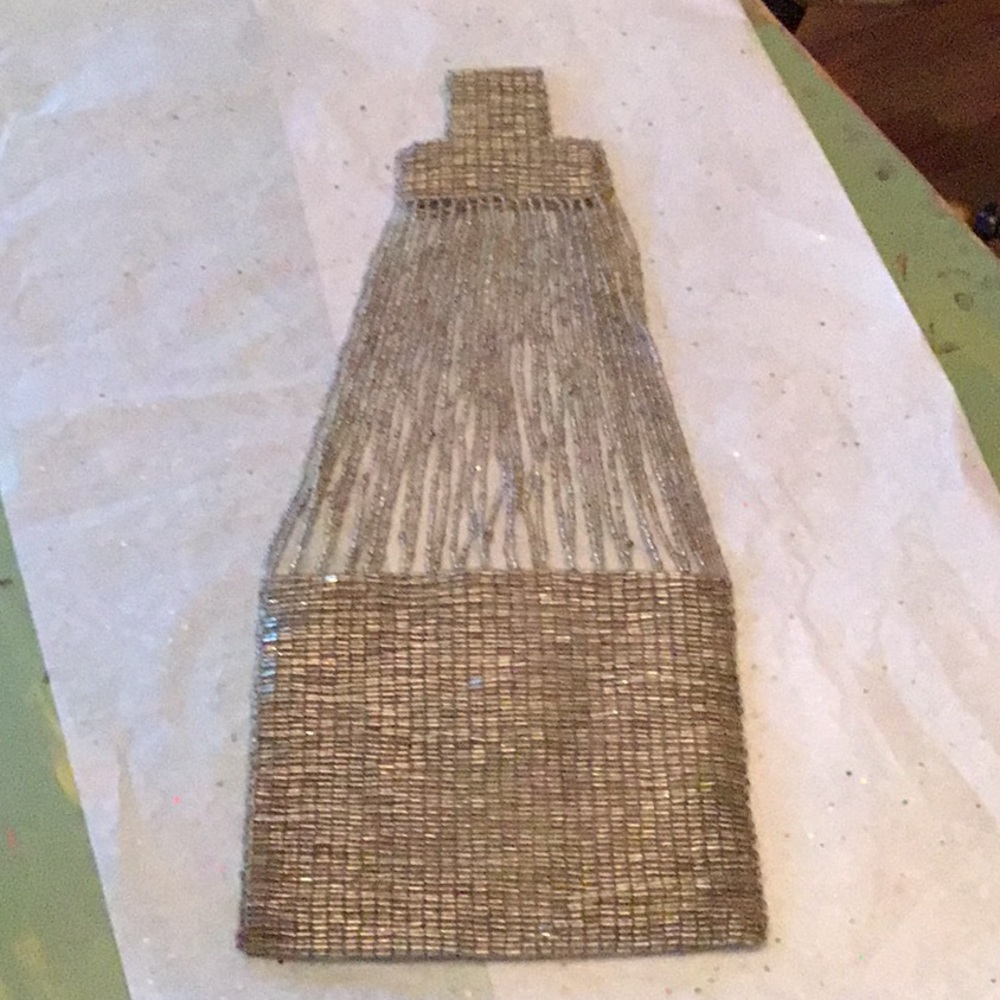Vintage Hand Beaded Wristlet Flapper Purse